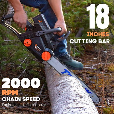120V Cordless Chainsaw, 18" - Pro Series