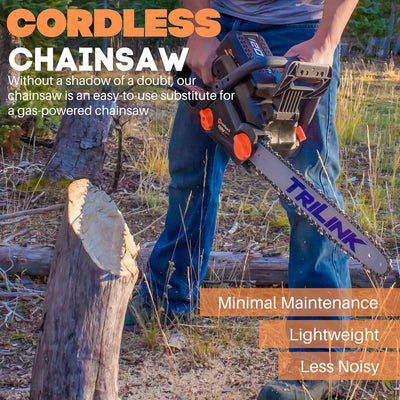120V Cordless Chainsaw, 18" - Pro Series