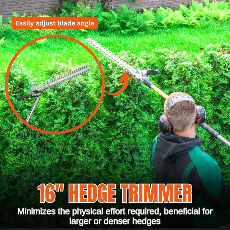 40V Multi tool EK700-KIT2A 40V Multi- Tool Kit: Brush Cutter Edger Hedge Trimmer Pole 20" Extension charger