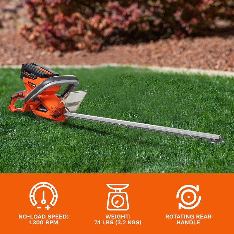 40V Cordless Hedge Trimmer, 22", Brushless Motor - Flex Series