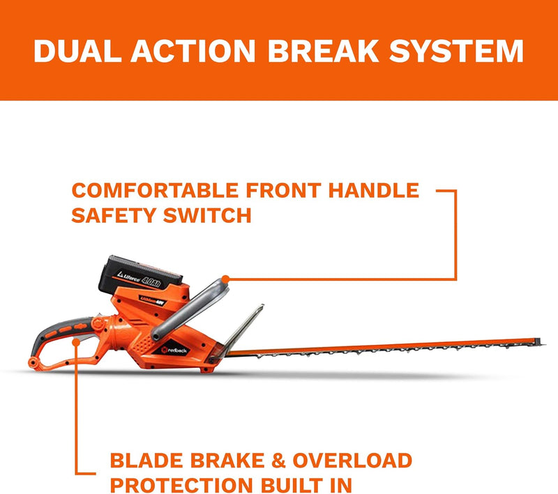 40V Cordless Hedge Trimmer, 22", Brushless Motor - Flex Series