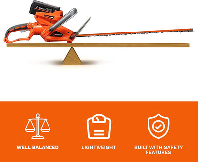 40V Cordless Hedge Trimmer, 22", Brushless Motor - Flex Series