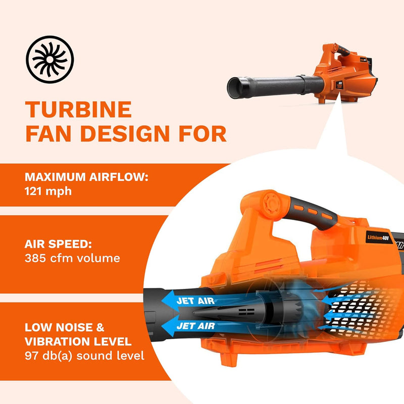 40V Cordless Leaf Blower, Brushless - Flex Series