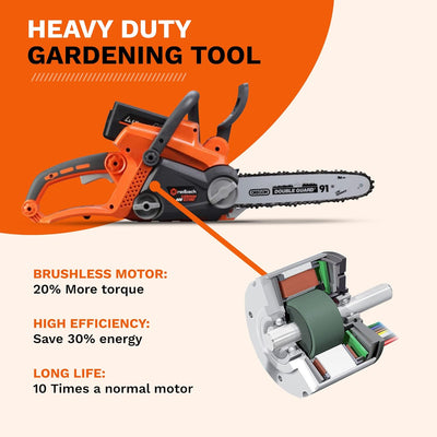 40V Cordless Chainsaw, Brushless - Flex Series