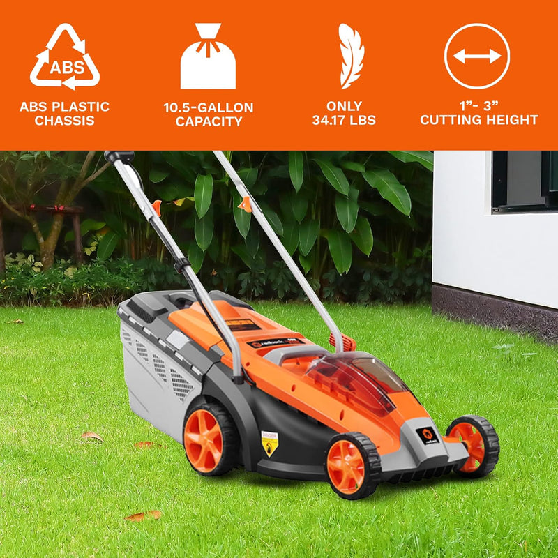 40V Cordless Lawn Mower, 15" Deck, Brushless Motor - Flex Series