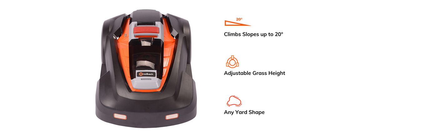 MowRo Robot Lawn Mower with Install Kit 9.5