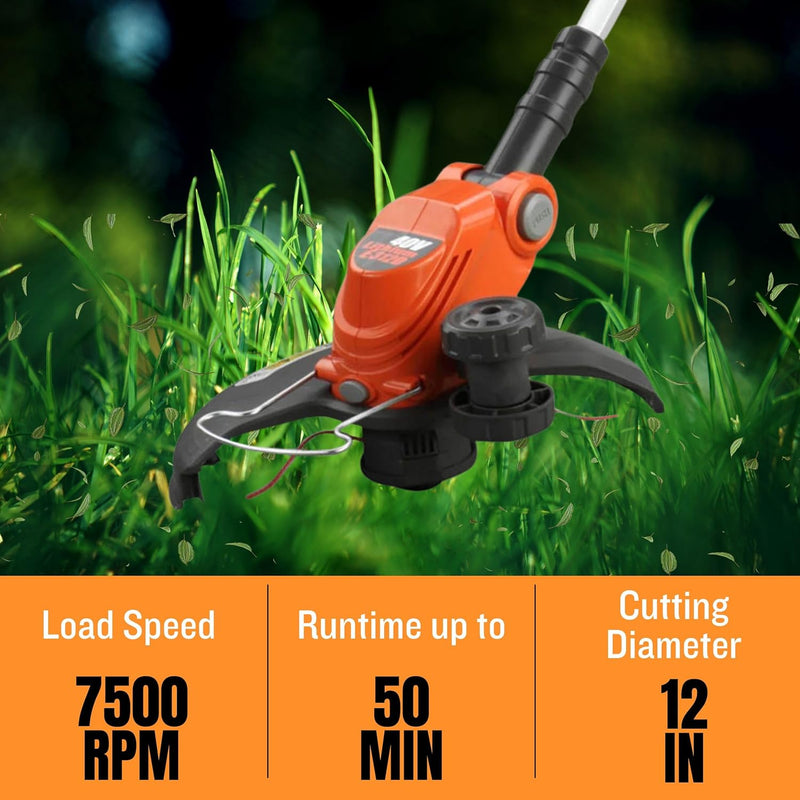 40V Cordless String Trimmer, Brushless Motor, 12" - Flex Series