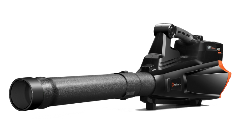 Angled view of 120V cordless leaf blower Pro Series