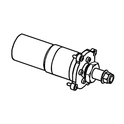 Angled view of Mowro driving motor assembly for RM18