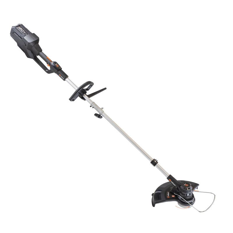 Right side view of 120V cordless string trimmer 16"